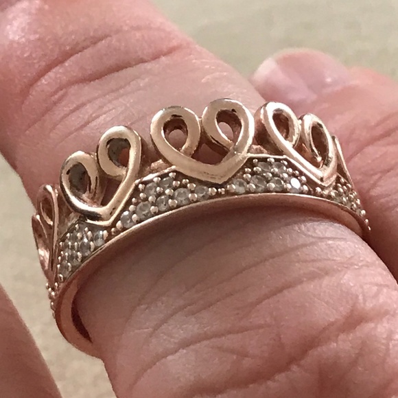 Soufeel Jewelry - Crown of Hearts Ring - rose gold plated 925 sterling silver